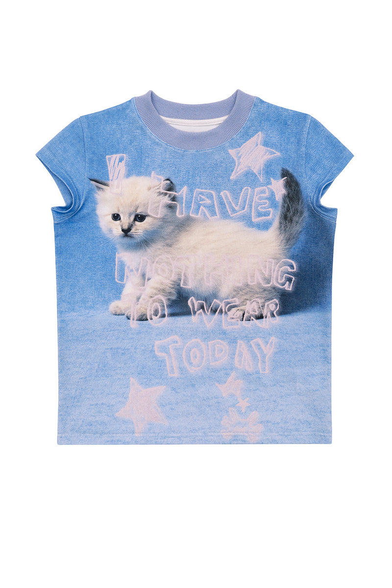 Design Tier T-Shirt Katze