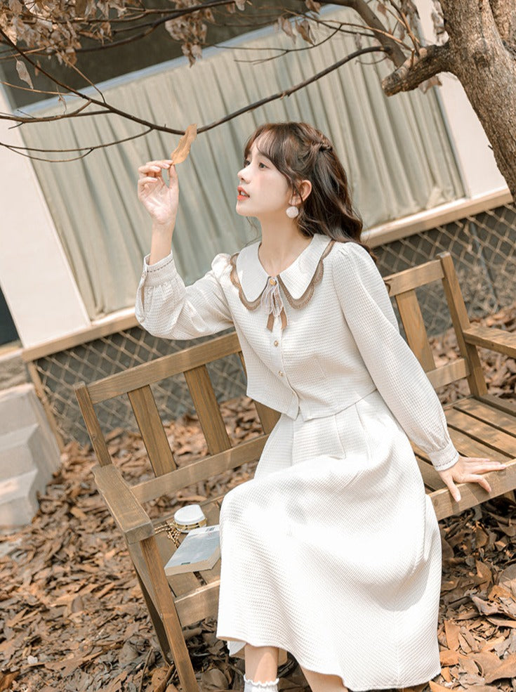 Shirt Flared Skirt Short Retro Girly