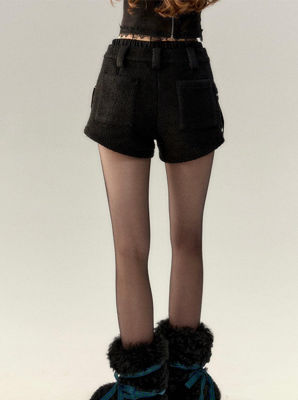Wool Plush Shorts