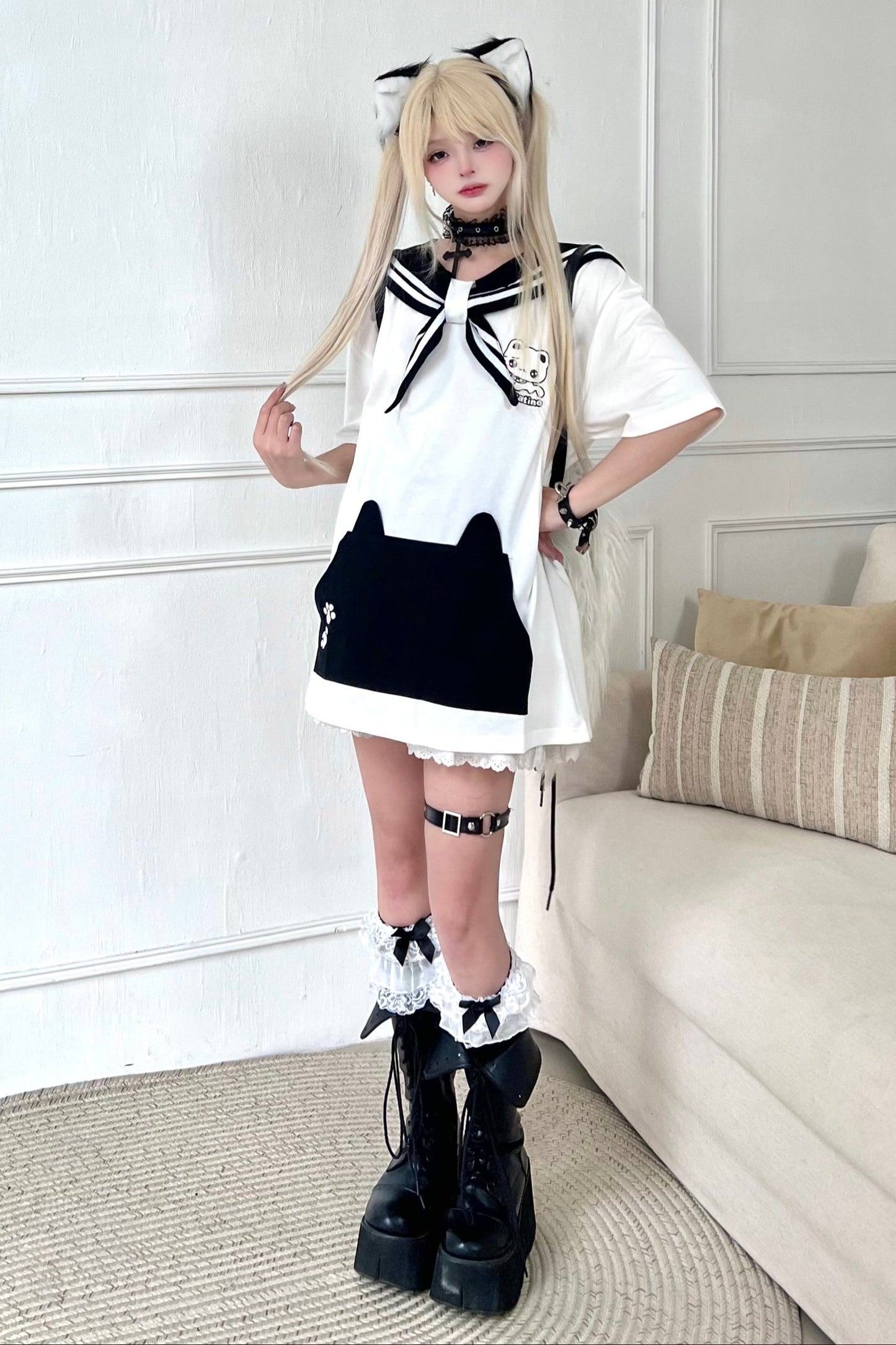 tops loose mine collar Sailor