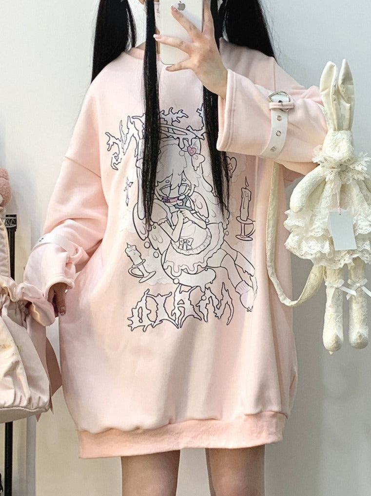 Mine Strap Print Velvet Long Trainer