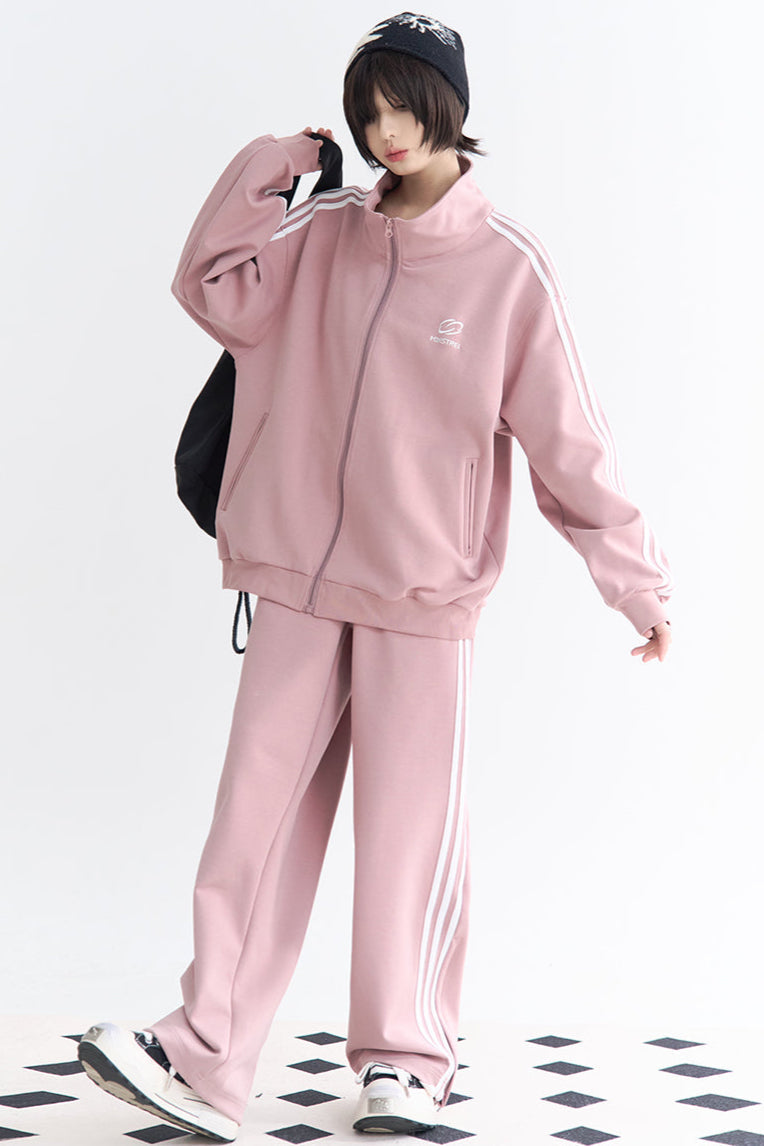 Museum Style Pants and Setup Zip Jacket
