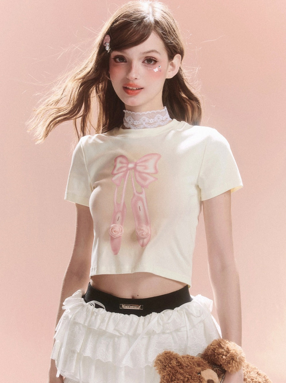 Design Sweet Bow Short Top