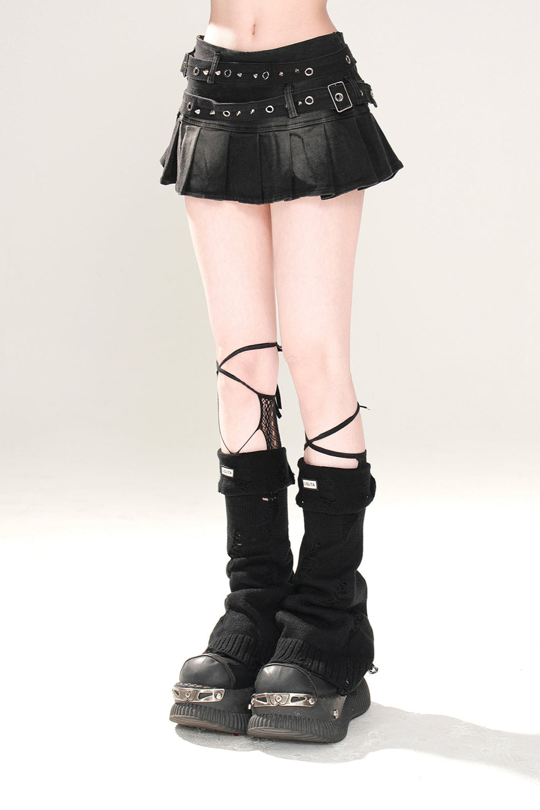 Skirt Pleated Y2K Denim Line