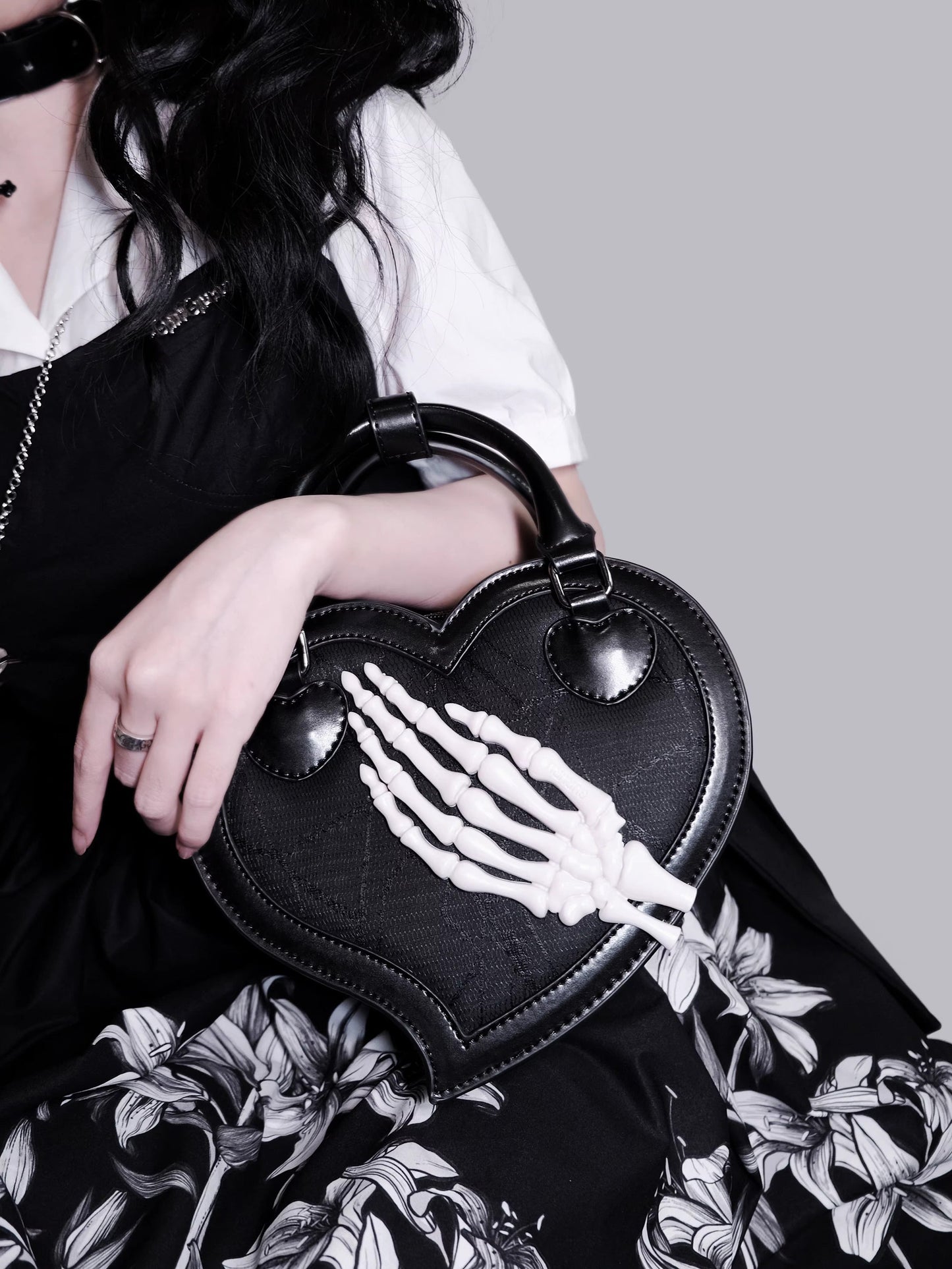 Heart Twilight Invitation Crow Skull Bag