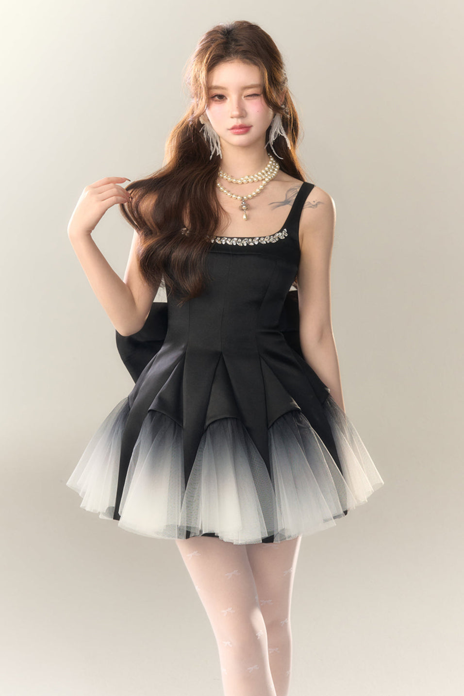 Dance Swan Gradient Princess Dress