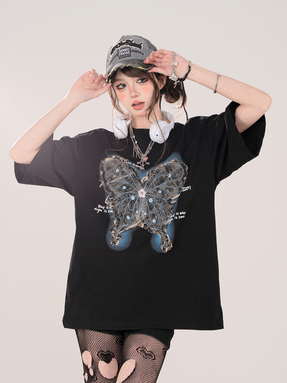 Butterfly T-Shirt American Loose Street