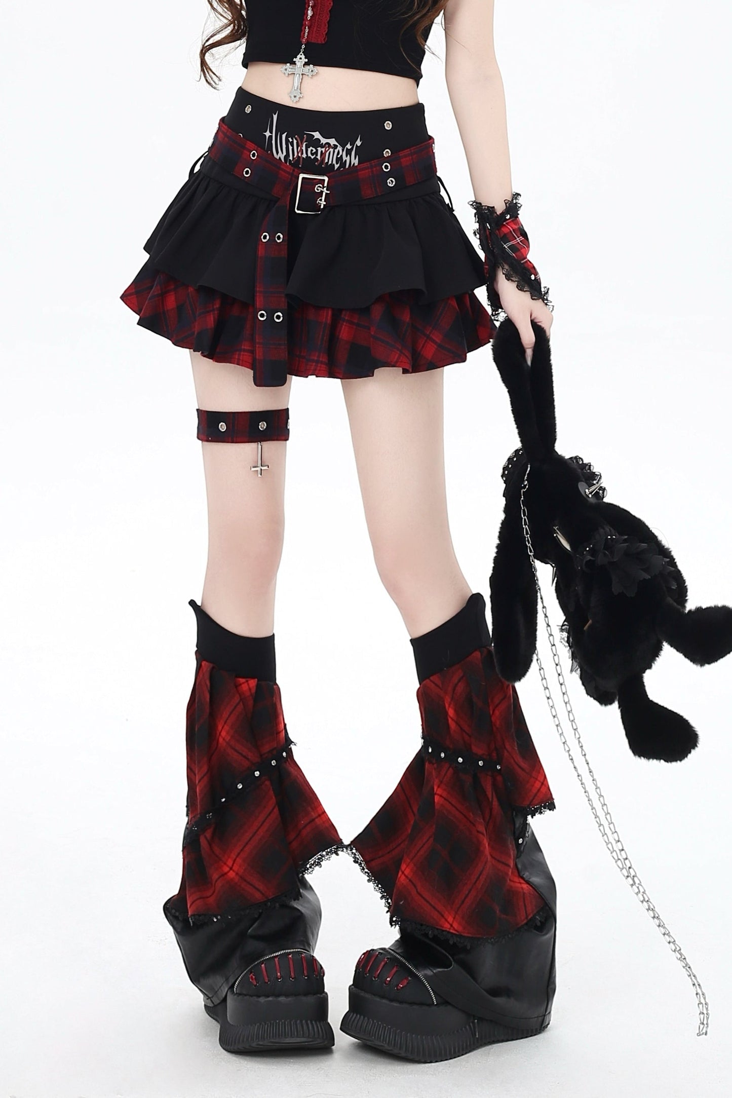 Check Cake Gothic Skirt Icon Subculture
