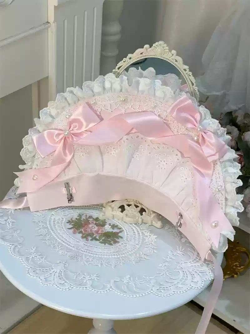 Haubenpuppe Kopfschmuck Kleid + Antike Prinzessin Perle