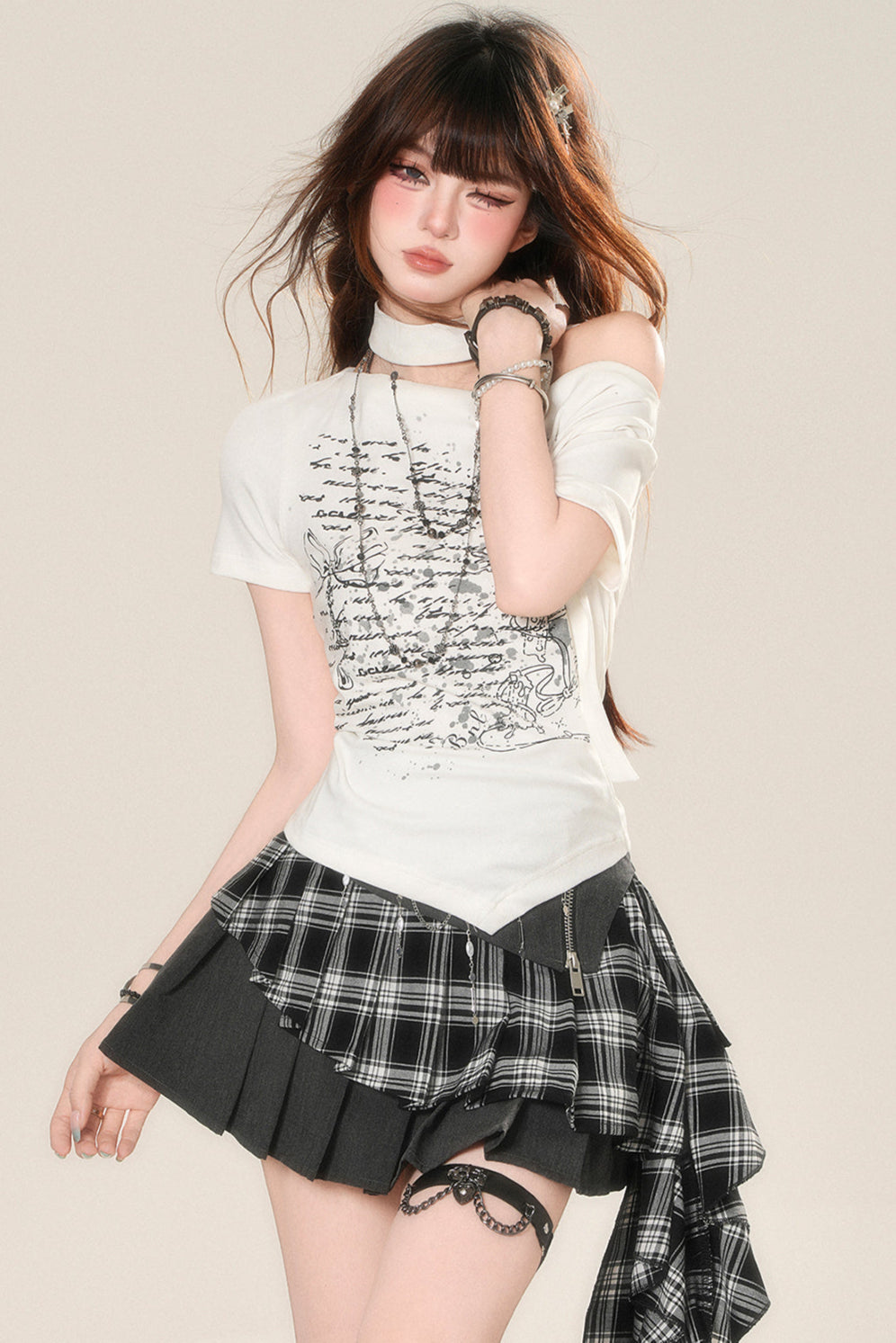 Shoulder Betty Asymmetrical One Top