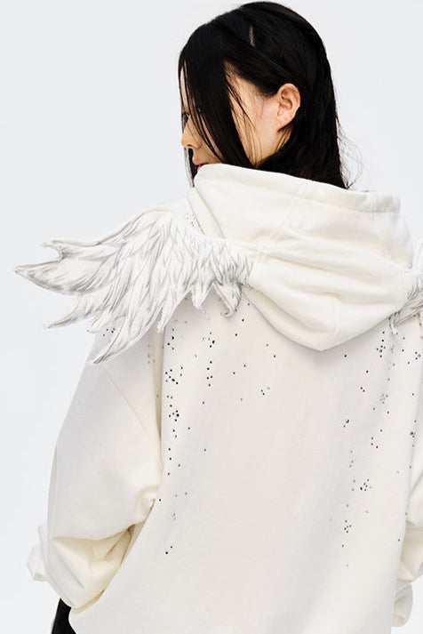 Angel Hoodie Starburst Sweatshirt