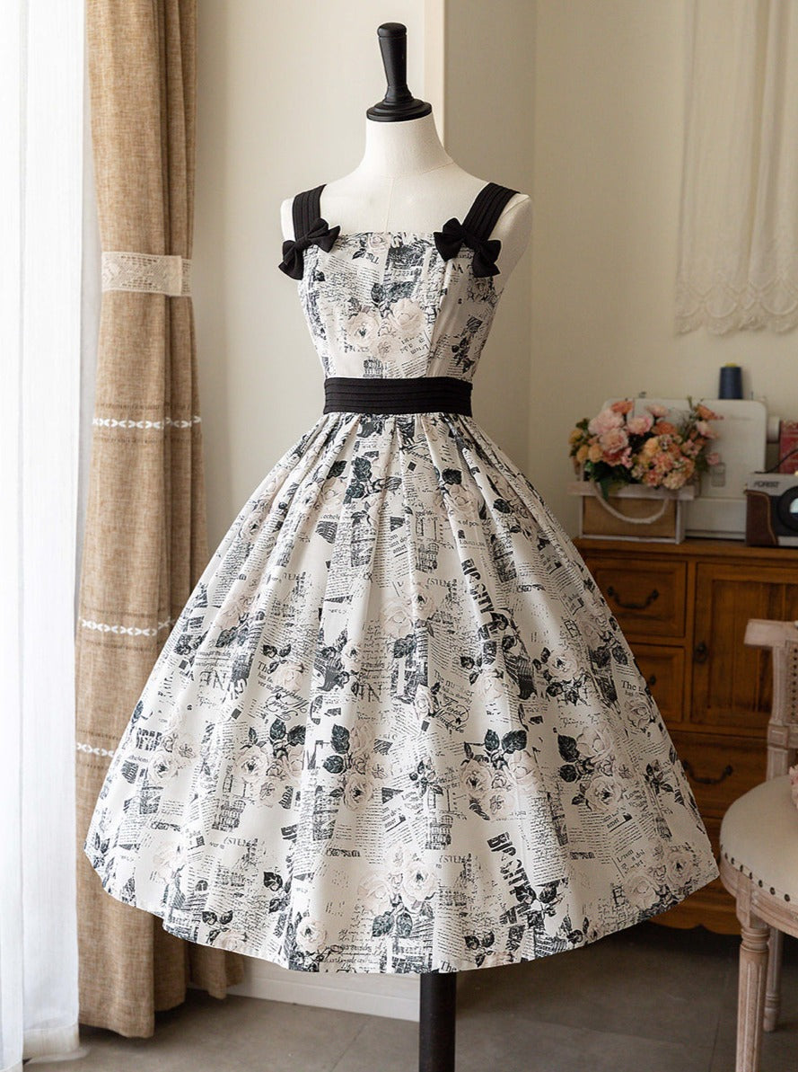 Lolita Flower Dress Retro
