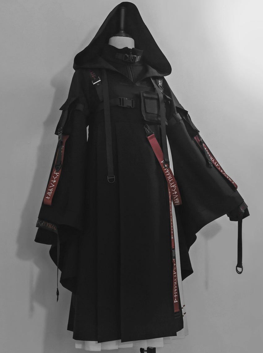 Skirt Inner Jumper Tops Cool + Hooded Cardigan + Waistland