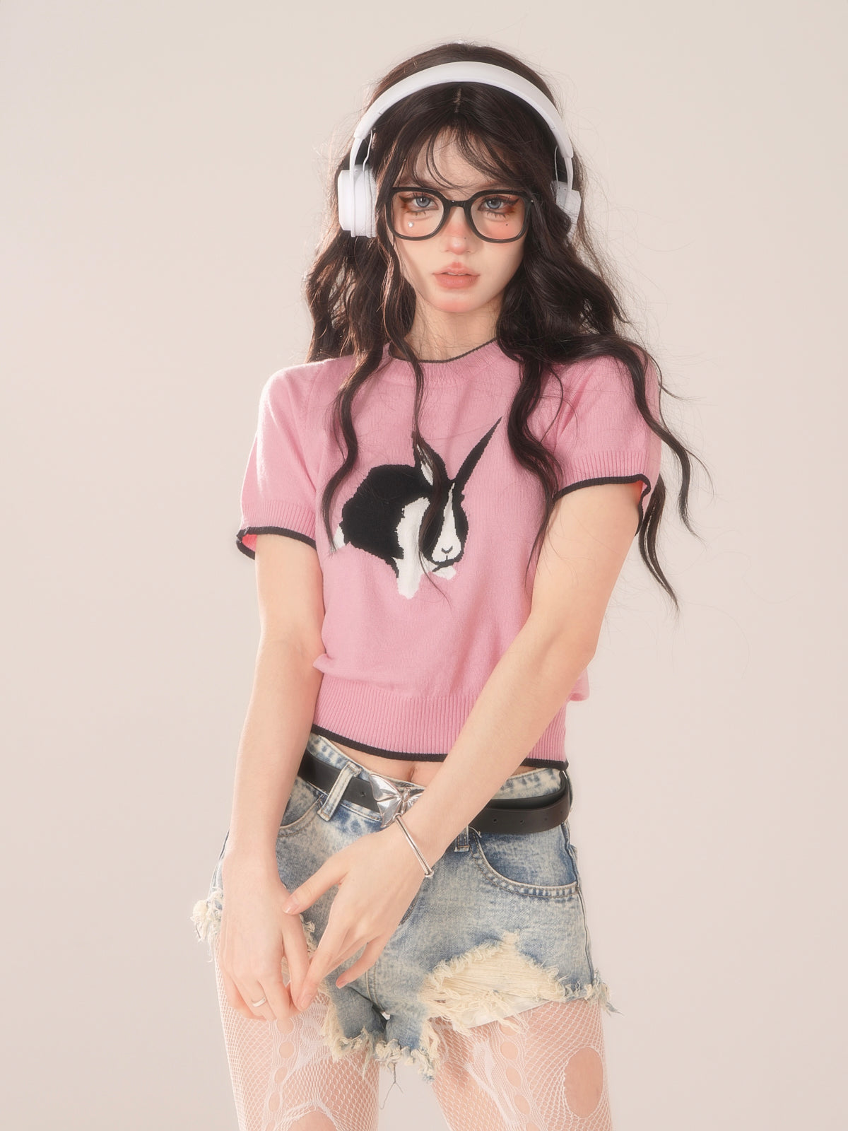 Rabbit Short Bicolor Retro Top