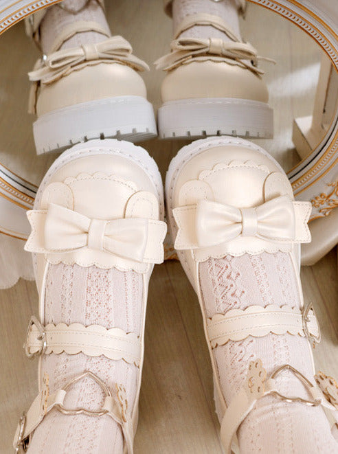 Claw Retro Low Shoes Heel Lolita Bear Love