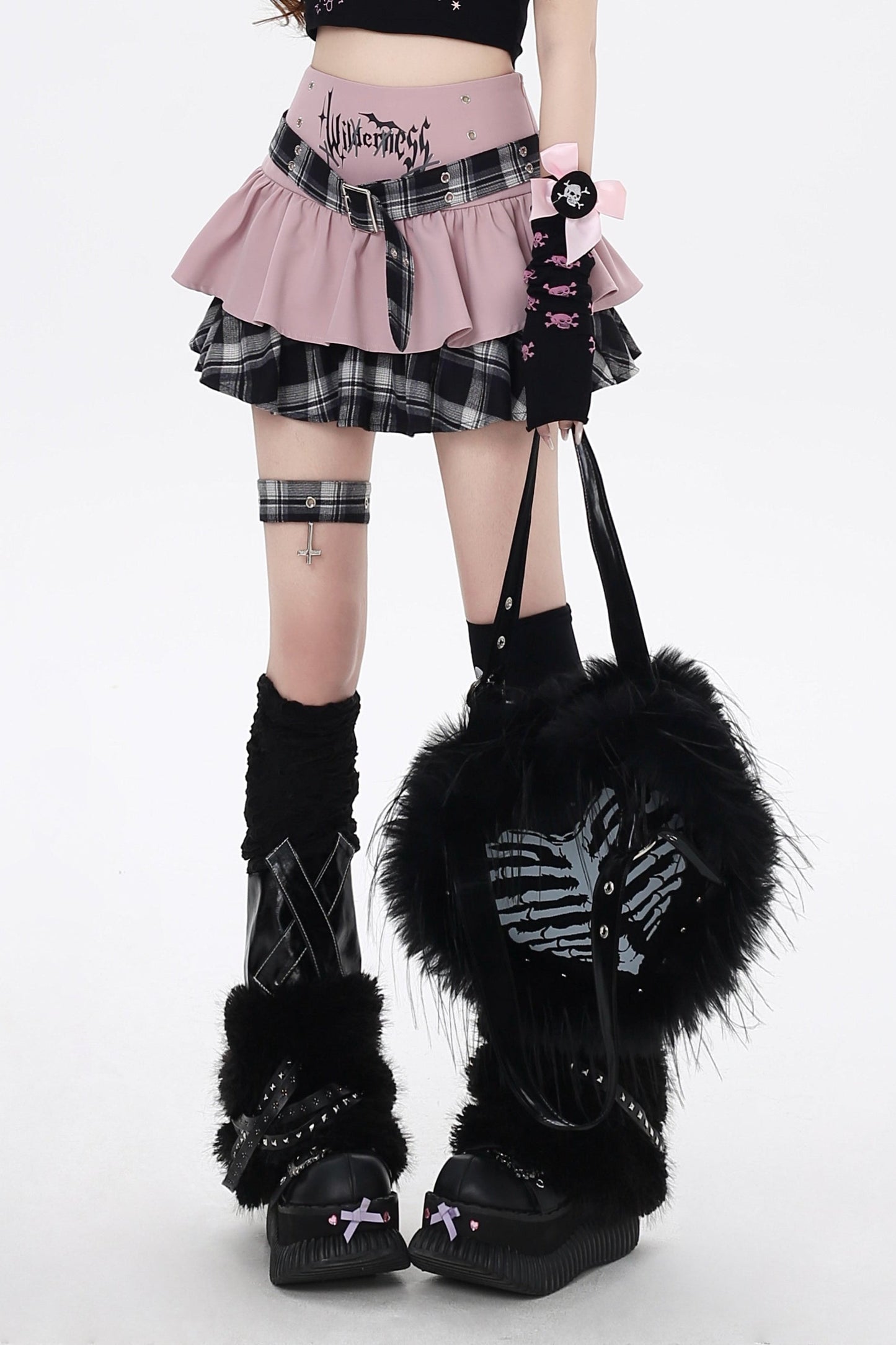 Check Cake Gothic Skirt Icon Subculture