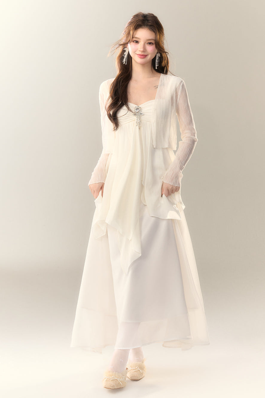 New Irregular Dress Coast Rhinestone Floating