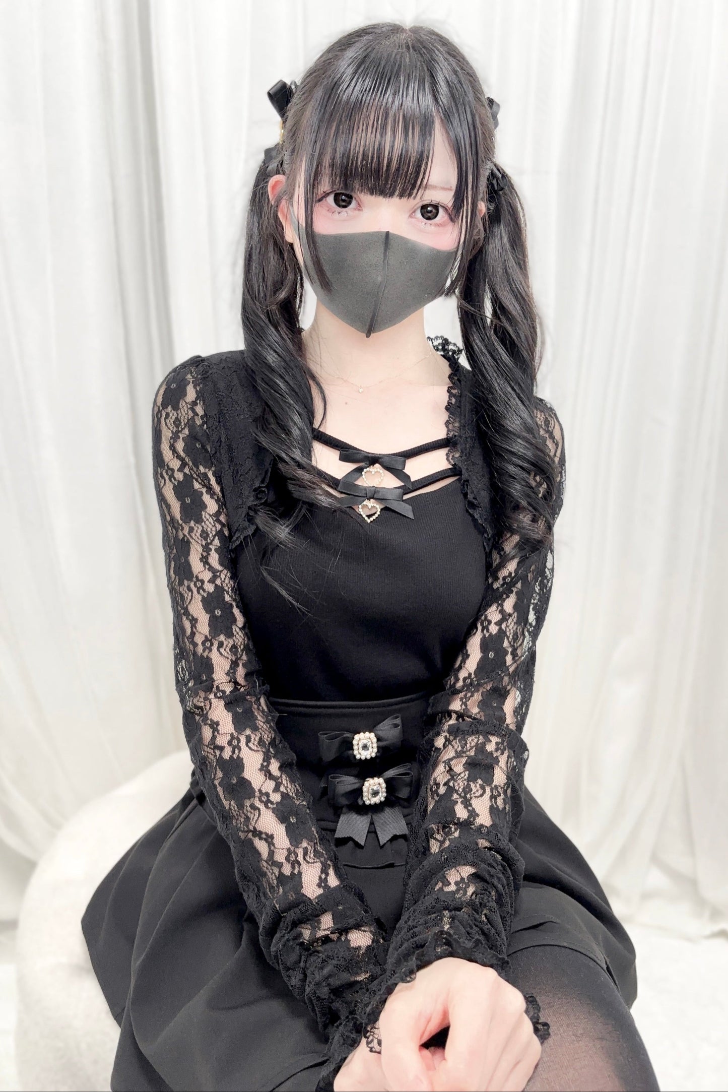Lace Sheer Top Open Collar Reservations