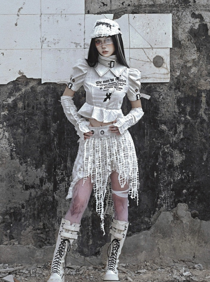 Tops Subculture High Punk Color