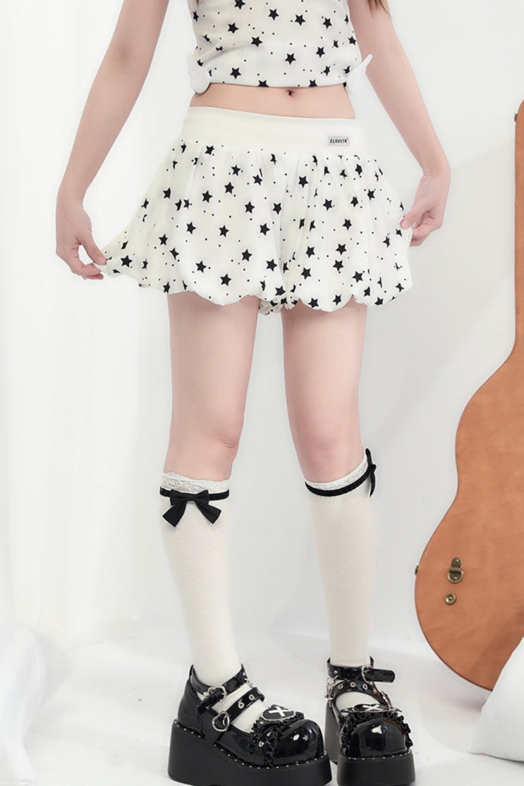 V-neck suspenders + shorts Star