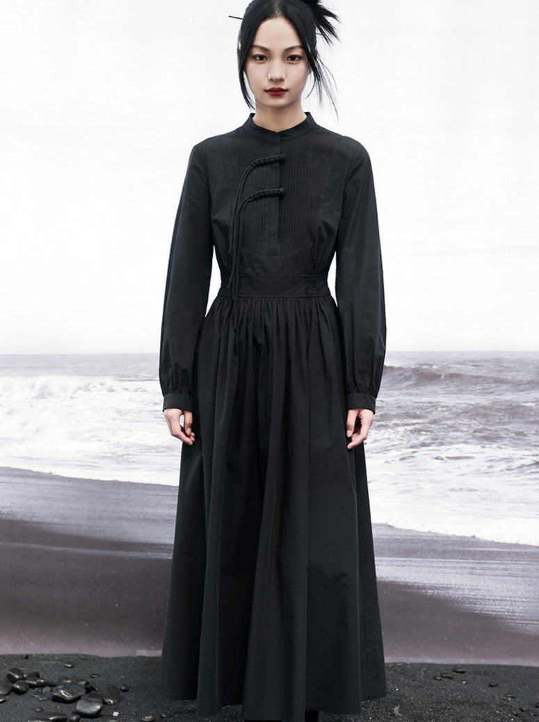 China Mode Shirt Dress French Swing
