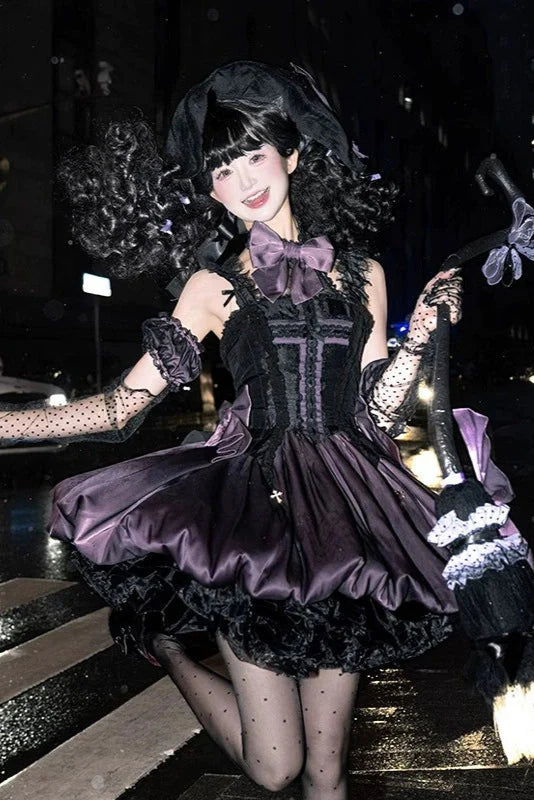 Cute Witch Little Dress Lolita Dark Cat Magical