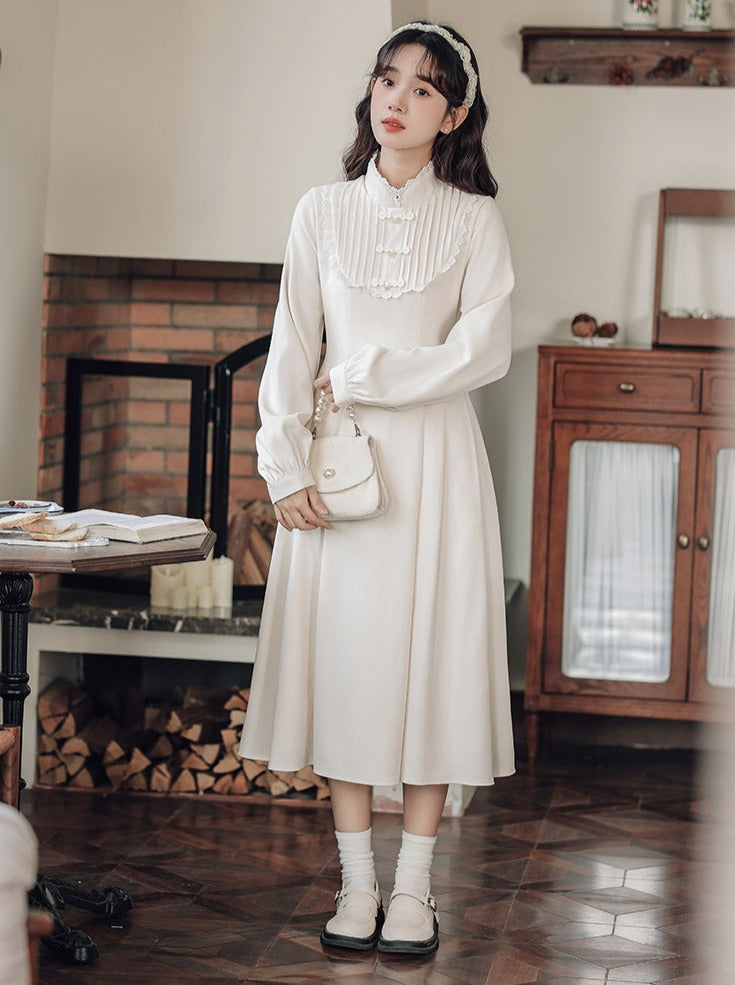 Doll Long Collar Stand Chinese Dress