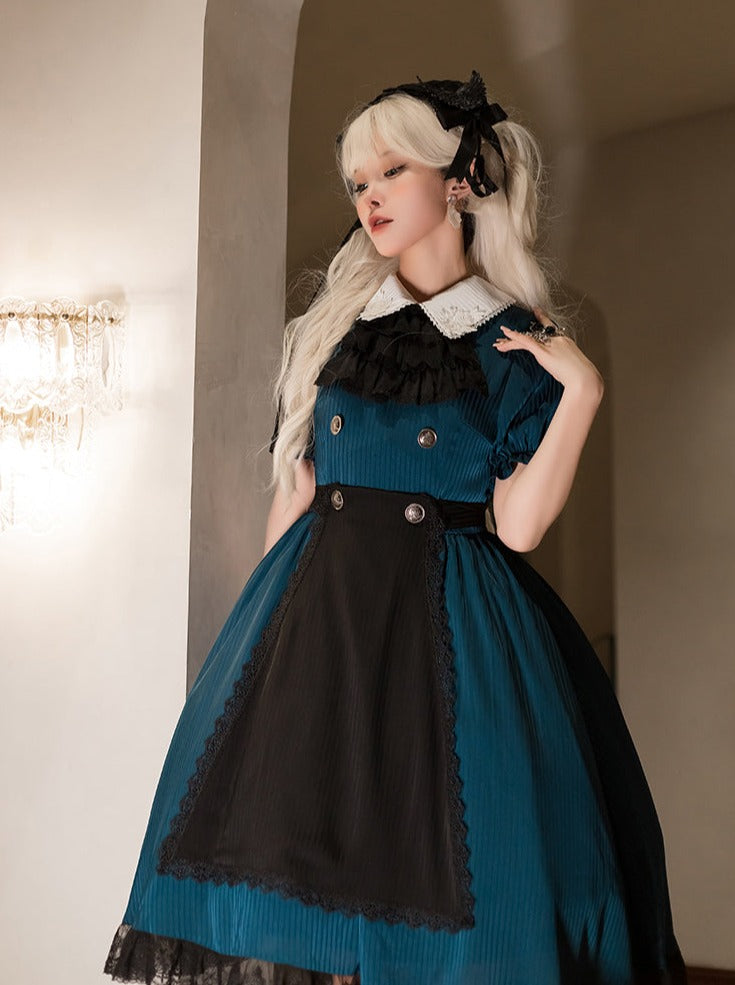 Lolita Dark Wappen Gothic Apron Dress
