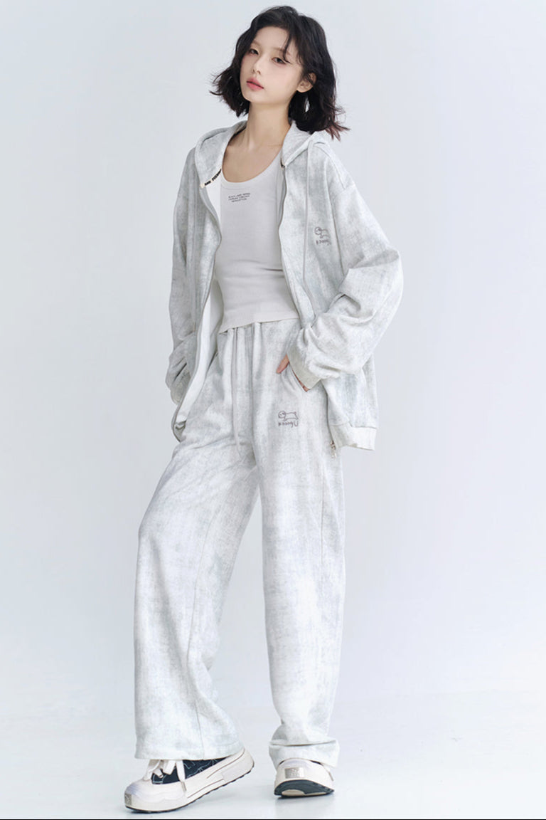 Cardigan Fit Relaxed Hoodie Setup