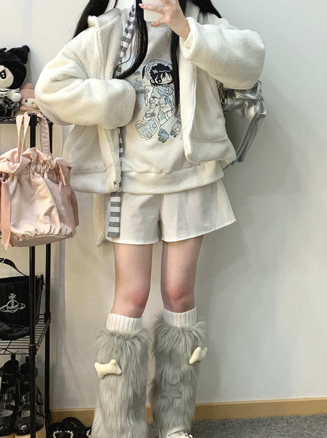 レースアップ Laundma Inn サブカルチャー トレーナー