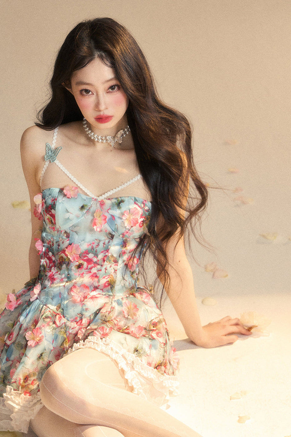 Camisole Floral product Princess Dress Painting Pre-order