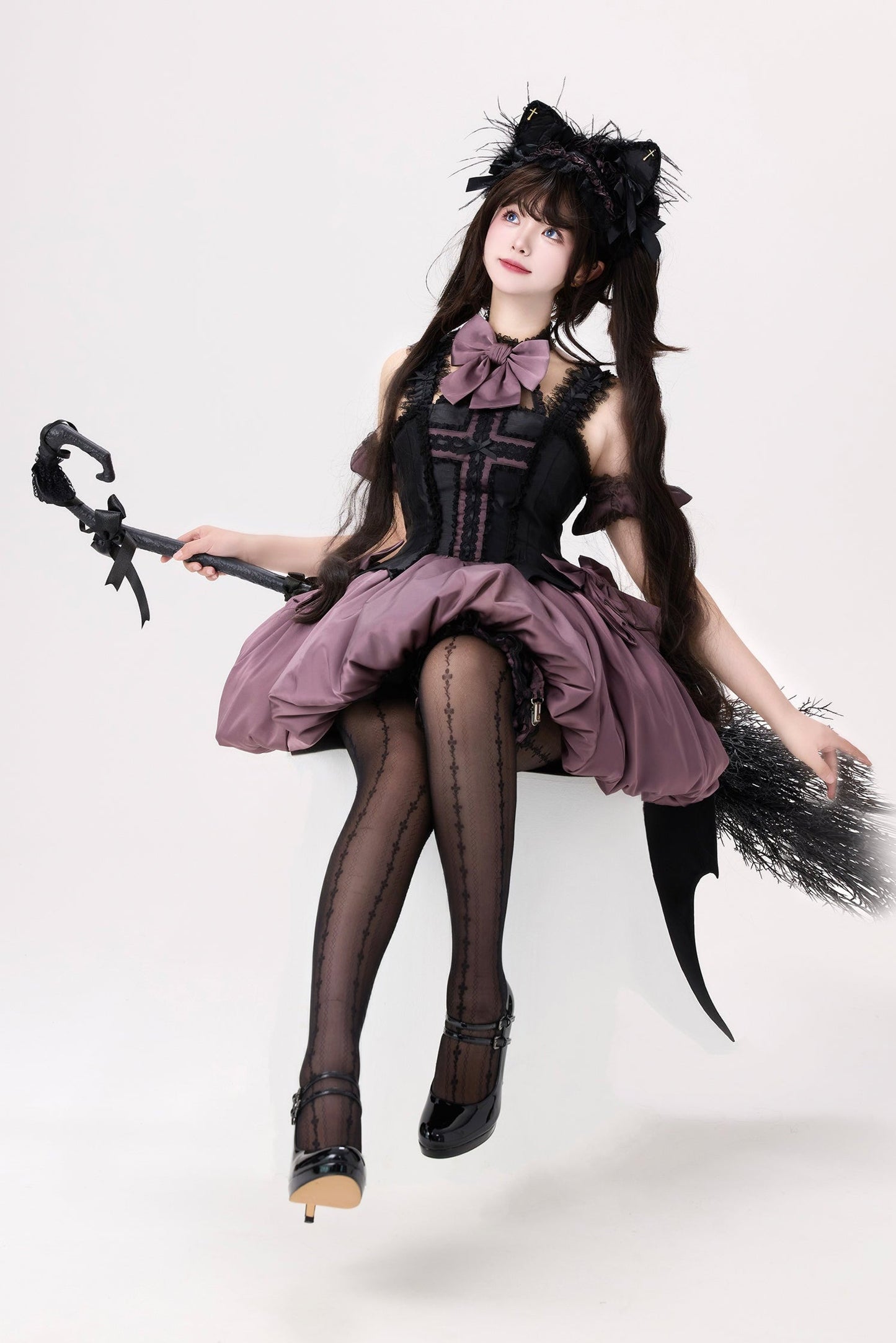 Cute Witch Little Dress Lolita Dark Cat Magical