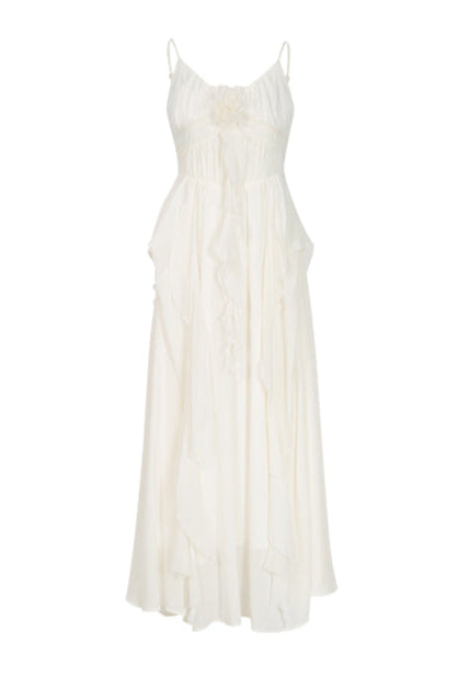 Rose Dress Work Heavy Ruffle Manta