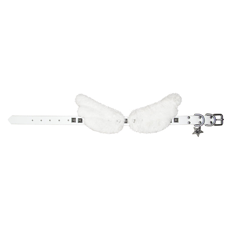 Halsband mit Engelsflügel-Nieten