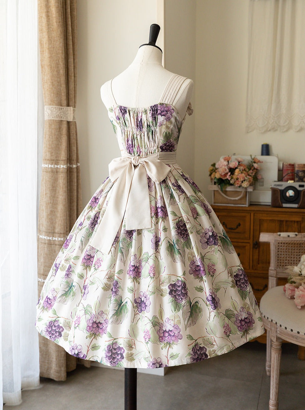 Lolita Flower Dress Retro