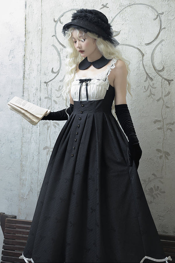 Princess Black Jumperskirt Lolita Top Lady + Cropped Silent