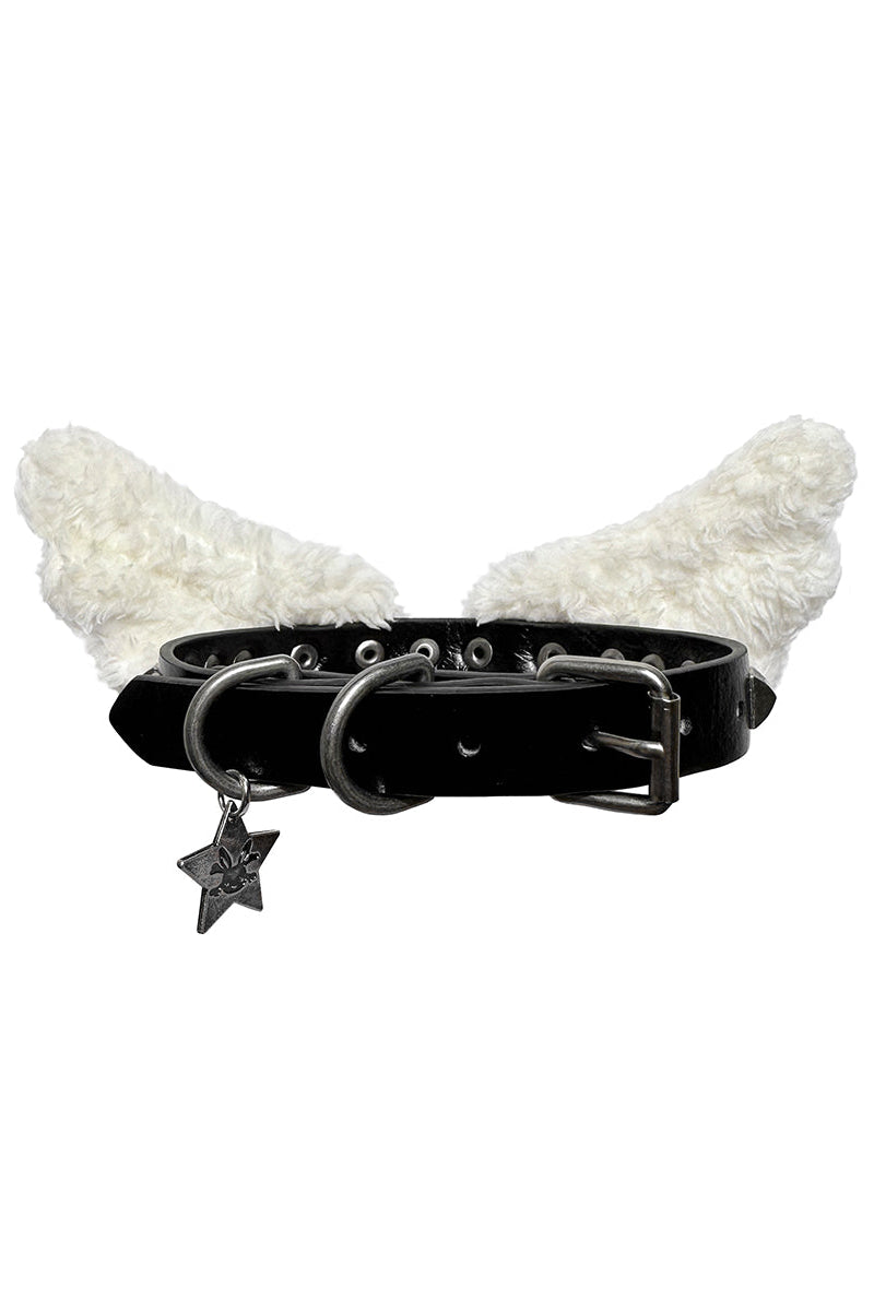 Halsband mit Engelsflügel-Nieten