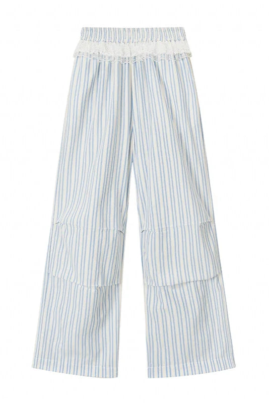 Pants Loose Wide Trend Striped