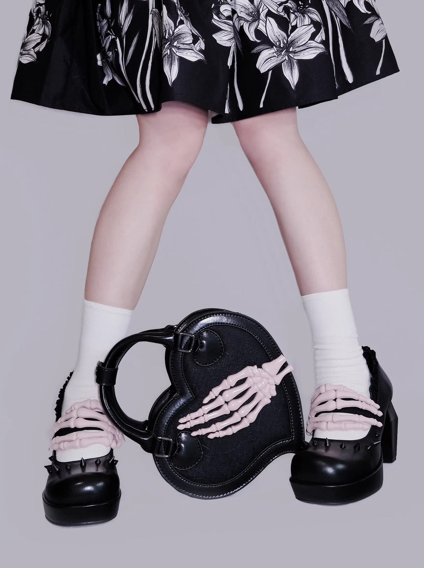 Heart Twilight Invitation Crow Skull Bag