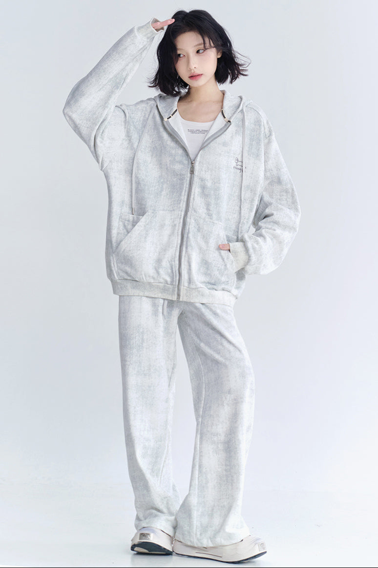 Cardigan Fit Relaxed Hoodie Setup
