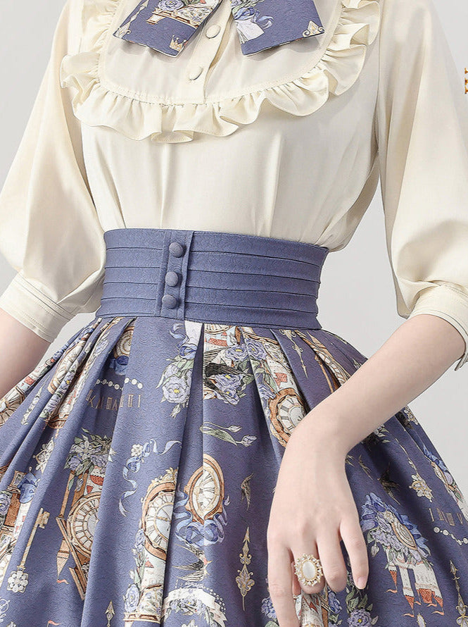 Lolita Echo Daily Echo Setup Suskart Eleegan Trochrasical Print Shirt Eternal