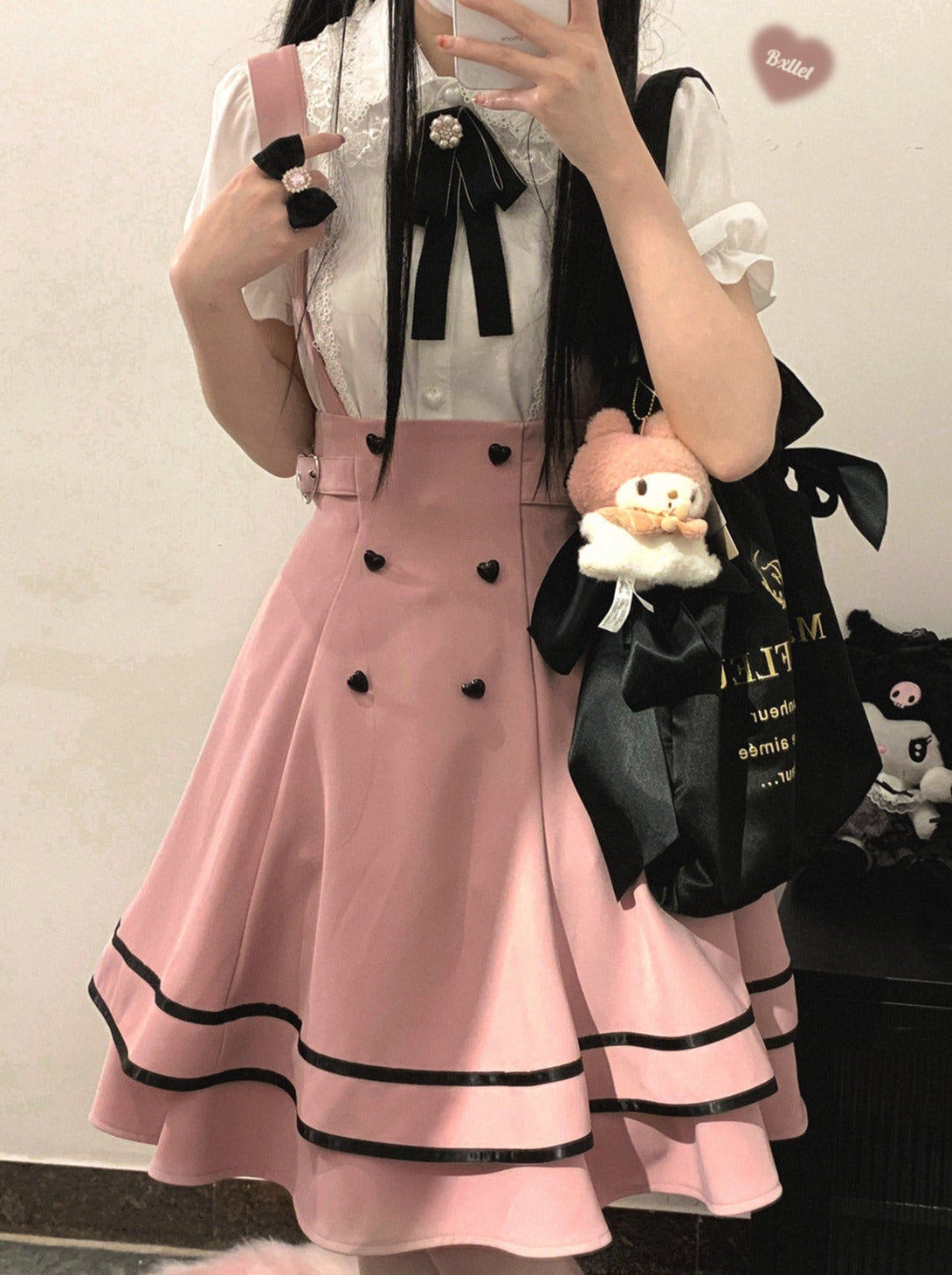 ラブバックルストラップチュチュスカート