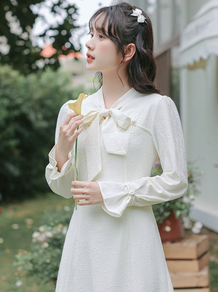 Dress Girly French Retro Pure