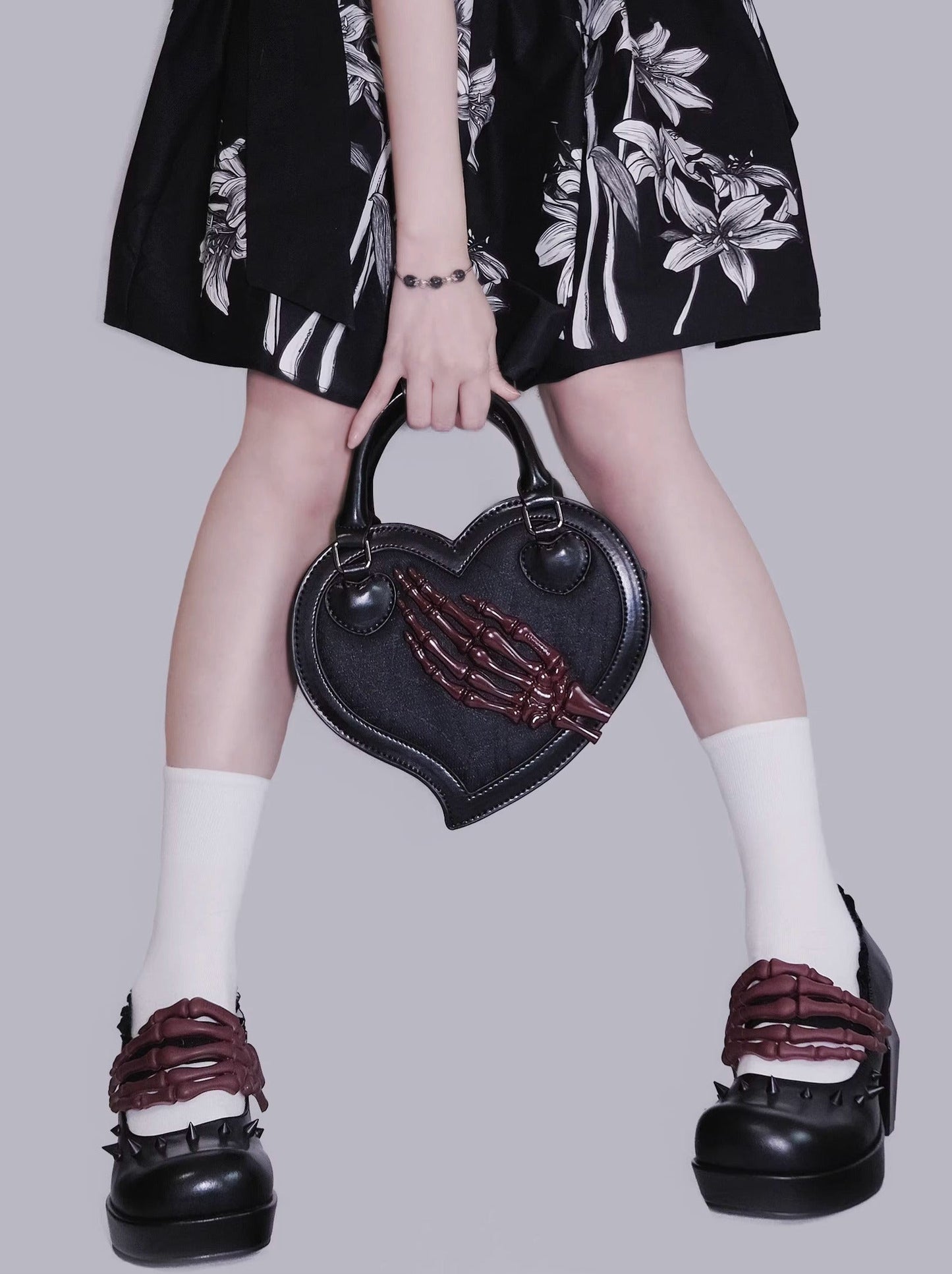 Heart Twilight Invitation Crow Skull Bag