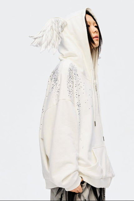 Angel Hoodie Starburst Sweatshirt