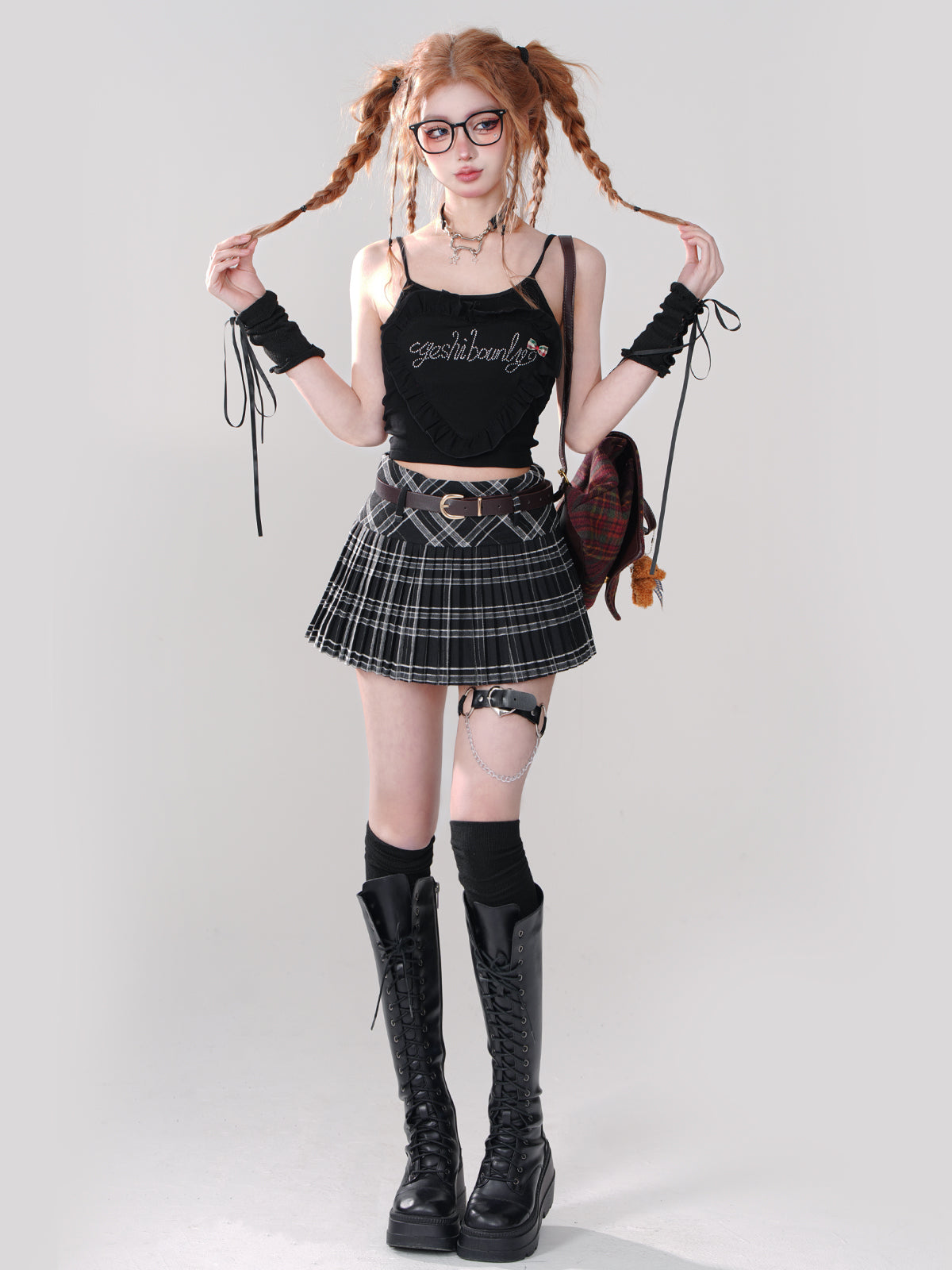 Slim Girl Short Tops Style Suspender Fantasy