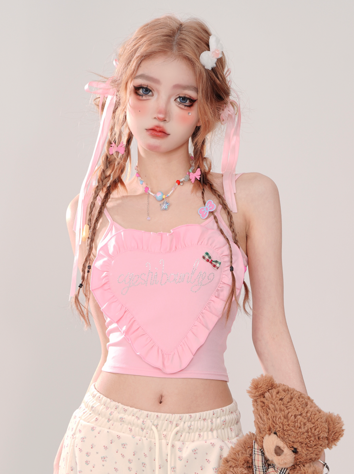Slim Girl Short Tops Style Suspender Fantasy