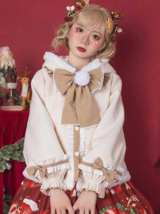 Lorita Jacket Cape Velvet Big Bow