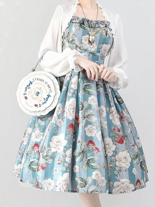 Lolley Dress + Cardigan Ta Trochrasic Elegan Forest Basket