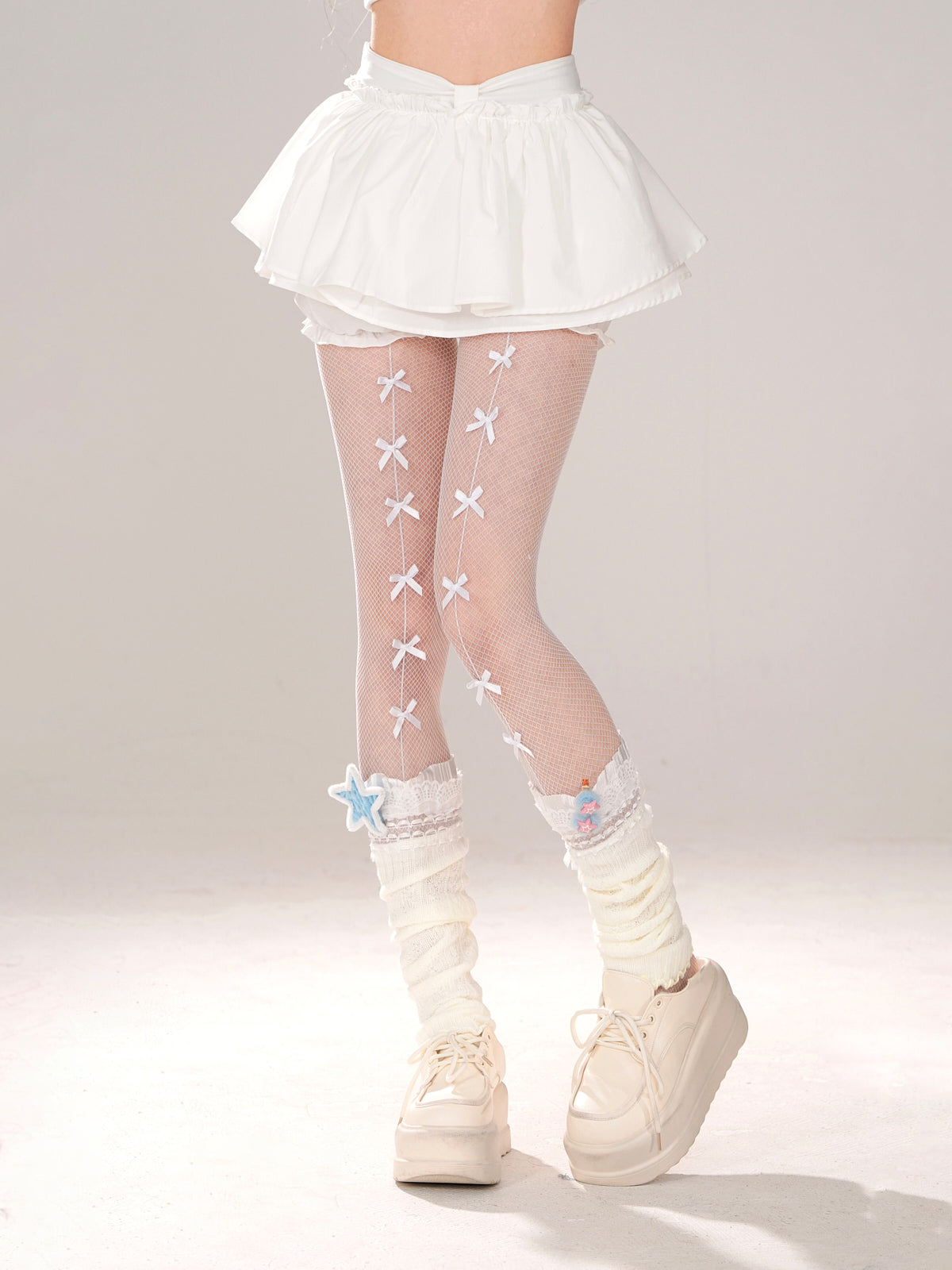 Girly White Skirt Sweet Shorts